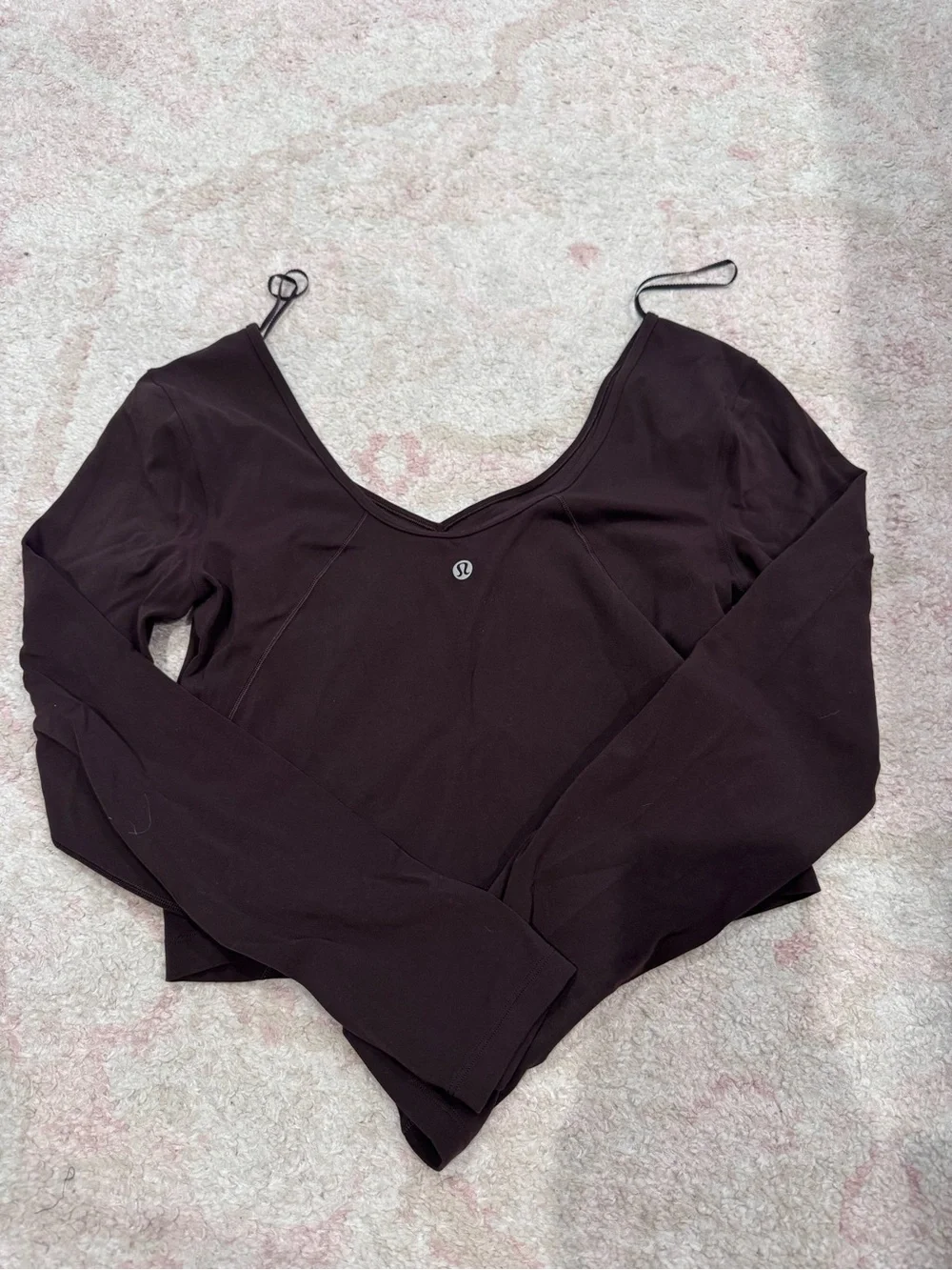 lululemon athletica Women's Deep V Long-Sleeve Top - Chocolate Brown